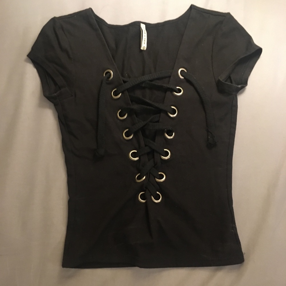 Black top with laces Emma & Sam